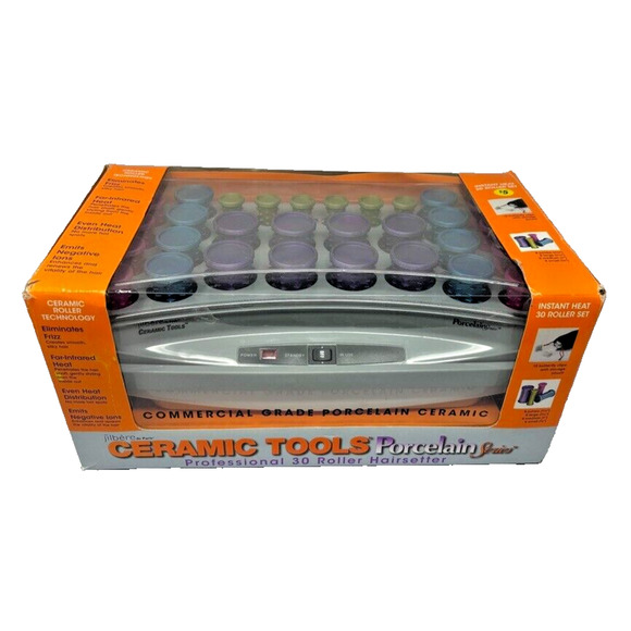 Jilbere De Paris Porcelain Ceramic Tools Series 30 Hot Rollers Curlers JBPHS-30N - Picture 1 of 9